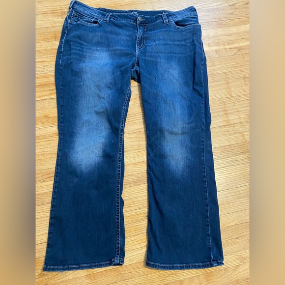 Women Size 24 L 31 Suki Mid Slim Boot Super Stretch Blue Jean - Picture 1 of 12